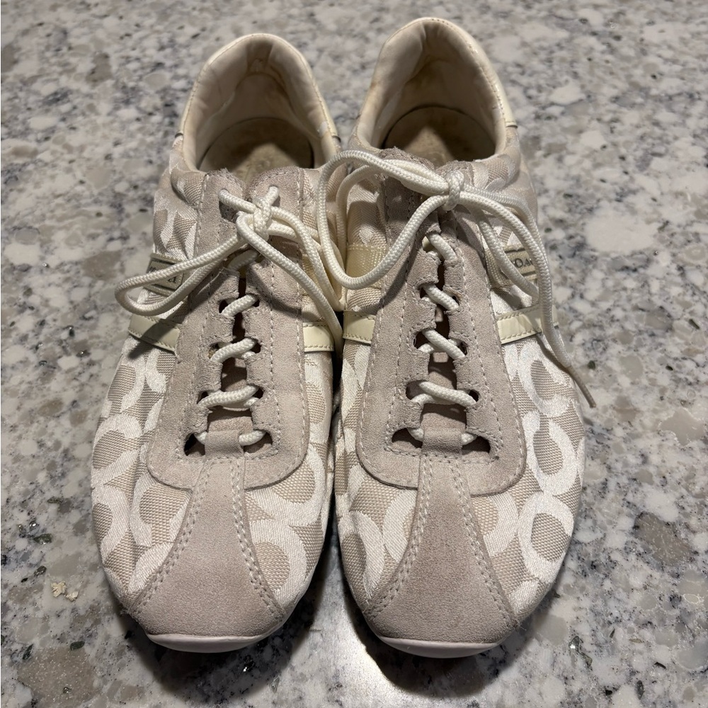 Coach Cream Sneakers